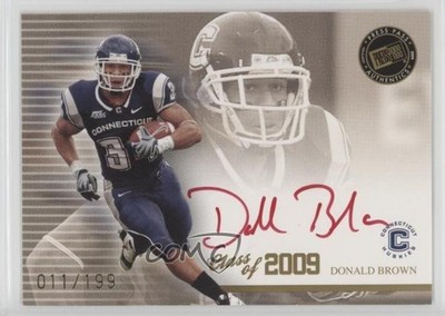 2009 Press Pass SE Class of Red Ink /199 Donald Brown #CL-DB Rookie Auto RC 0c2
