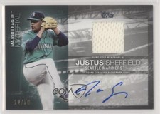 2020 Topps Major League Material 12/50 Justus Sheffield #MLMA-JSH Auto 0e28
