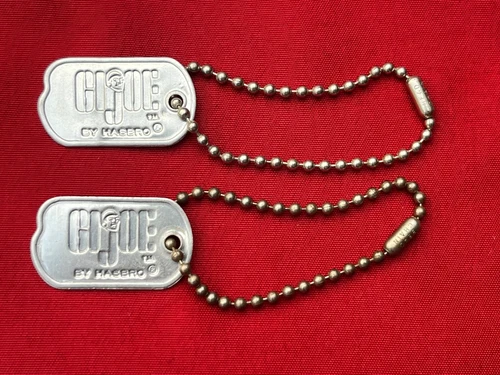 VINTAGE HASBRO 1964 GIJOE set of two DOG TAGS-MINT CONDITION!!