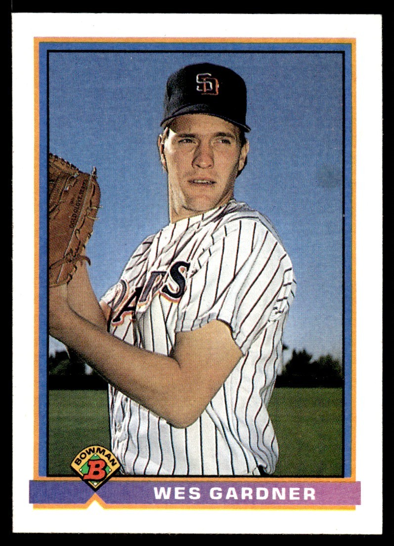 1991 Bowman Wes Gardner San Diego Padres #653