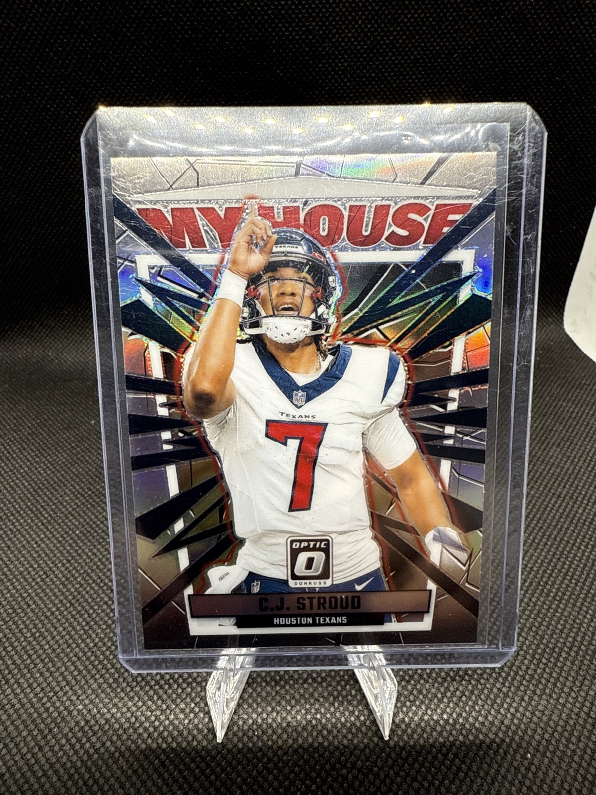 2023 Panini Donruss Optic C.J. Stroud Rookie My House Holo Prizm RC #6 Texans