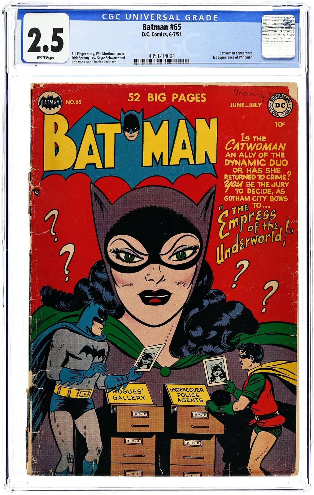 Batman #65 CGC 2.5 1951 4353234004