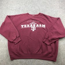 Vintage Texas A&M Aggies Sweatshirt Mens 3XL Red NCAA Pullover Crewneck
