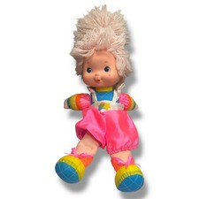 1983 Rainbow Brite Pink Baby Brite Doll 15" Plush Hallmark Mattel