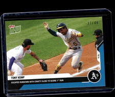 Tony Kemp - 2020 MLB Topps Now #271 Blue 37/49 Parallel Oakland Athletics