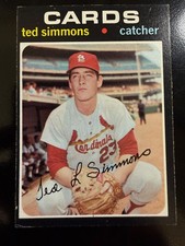 Topps 1971 Ted Simmons Rookie St. Louis Cardinals #117 Baseball Card EXMT B. rookie card picture