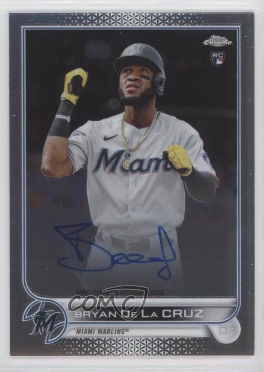 2022 Topps Chrome Rookie Auto Bryan De La Cruz #RA-BD Auto 0j5z
