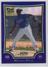 2009 Bowman Draft Chrome Purple Refractor Neftali Feliz #BDP17 8we