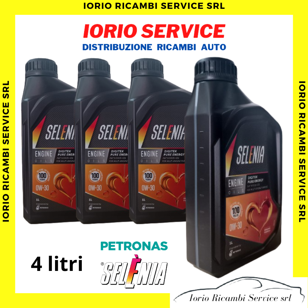 4 LITRI OLIO MOTORE SELENIA DIGITEK 0W30 C2 FIAT 9.55535-GS1