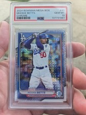 2024 BOWMAN MEGA BOX CHROME #40 MOOKIE BETTS PSA 10 GEM MINT DODGERS