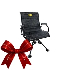 Hawk Big Denali Extra Wide Black XXL Blind Chair with High Backrest