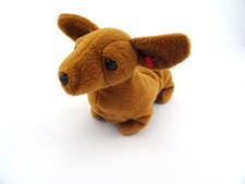 Ty Beanie Baby Dachshund Weiner Dog Plush Toy Weenie 1995 Brown Vintage