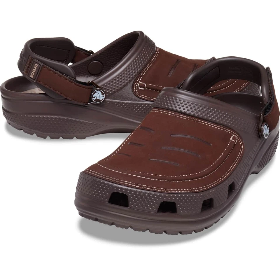 Crocs Men's Yukon Vista LR Clogs – LiteRide Foam, Adjustable Strap, Faux Leather - Image 2 of 4