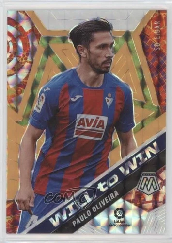 2020 Mosaic La Liga Will to Win Orange Fluorescent Prizm 1/25 Paulo Oliveira #29