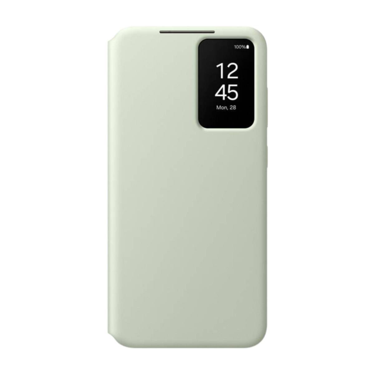 Étui Galaxy S24+ Smart View vert d'origine avec fenêtre de notification