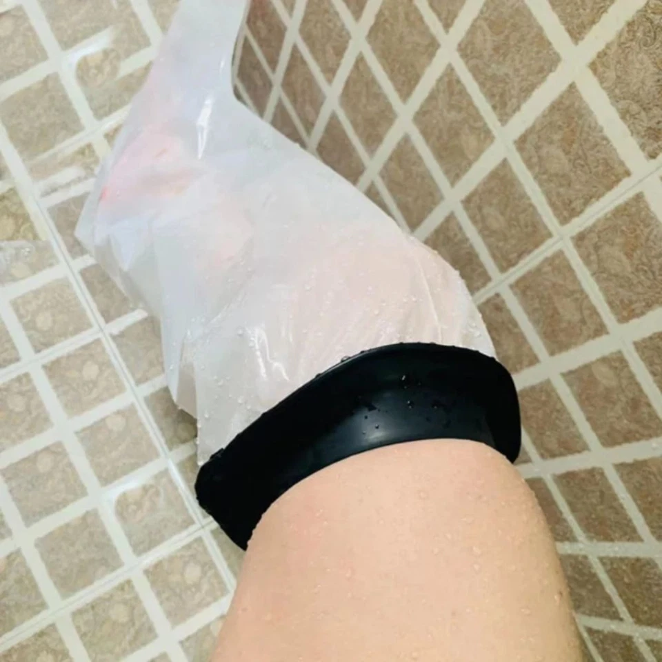Lower Leg Cover Waterproof Cast Cover Bath Protective Sleeve Showering - Image 4 of 4