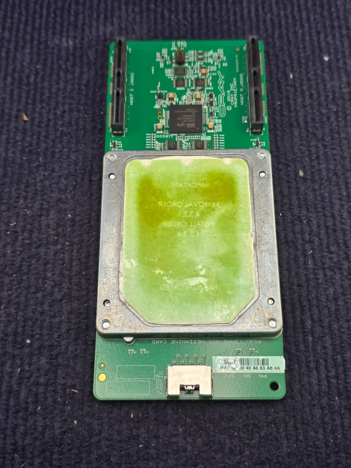 Cray TIMMS NIC Mezzanine Card Supercomputer PCB Circuit Board Expansion Module
