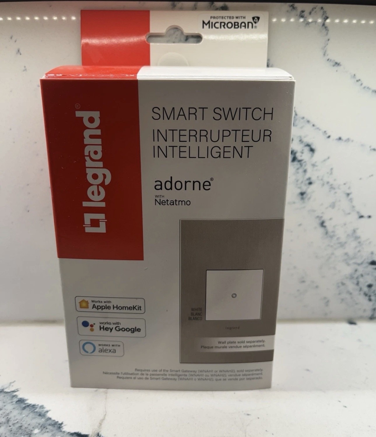 Adorne Netatmo 3-Way/4-Way WiFi Enabled Smart Softap Switch - White - WNAL10W1