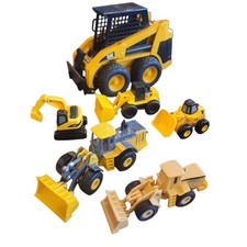 CAT  Deere 1 Diecast Construction Vehicles Lot - Loaders, Excavators, Yellow