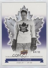 2017 Toronto Maple Leafs Centennial Blue Exclusives 64/99 Red Horner #17 HOF qo5