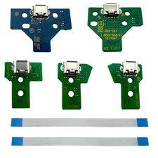2x USB Charging Port Board Dock Connector Flex Cable For Sony PS4 Controller