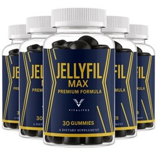(5 Pack) Jellyfil MAX Gummies for Men ? Jellyfil MAX Male Gummy Advanced Formula