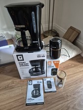GEEPAS 1.5L Filter Coffee Machine Plus Coffee Grinder And Coffee Storage Jar Etc