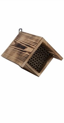 Dobar Insektenhotel Square 19 x 12,5 x 16  mit gratis Blumen -oder Kräutersamen