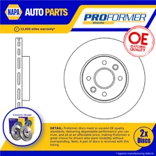 2x Brake Discs Pair Vented Front 256mm PBD8535 Proformer Set 517120U000 New