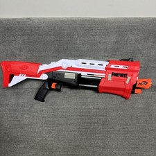 NERF - Red Fortnite Tactical Shotgun Blaster Toy - Tested - missing back cover