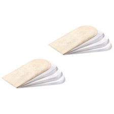 8Pcs Inner Heighten Pads Comfortable Half Shoe Pads Beige Heightening PadS