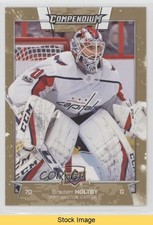 2017-18 Upper Deck Compendium Gold Braden Holtby #818 READ o1h