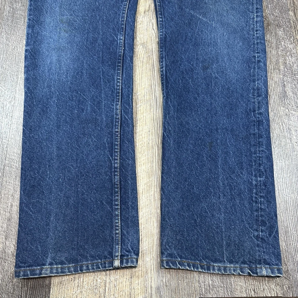 Vintage 1985 Levis 505 USA Made Jeans 38x34 (36x34) Regular Fit Medium Wash 0217 - Image 4 of 4