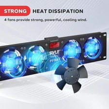 19  Rack-Mount Equipment Cooling Fans - 110V/60Hz Power, 4 Cooler Master 80Mm Ca