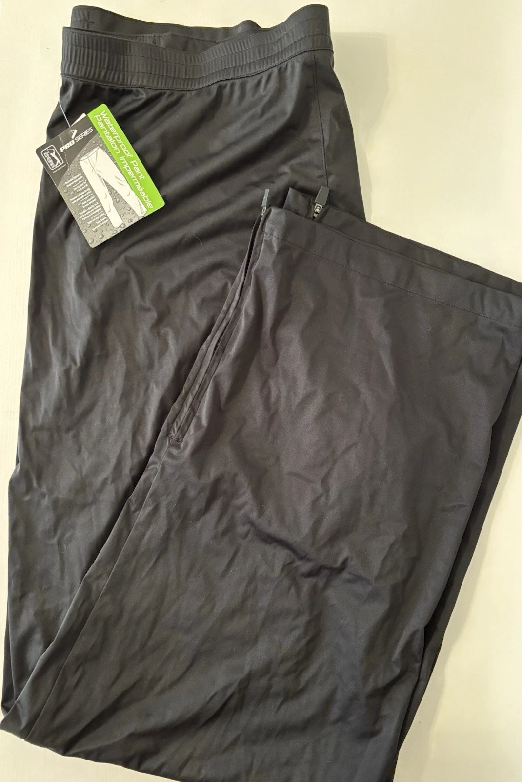 PGA Tour Mens Pro Series Waterproof Golf Rain Pants XL Pocket Slot Ankle Zip New
Opens in a new wind