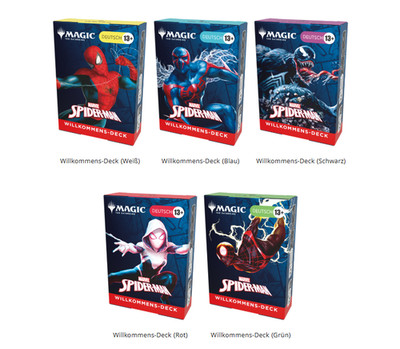 2025 Magic MTG Marvel Spider-Man Welcome Deck Alle 5 Welcome Decks DEUTSCH