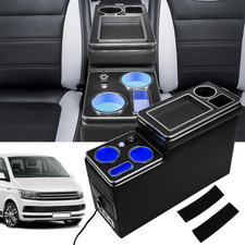 USB Mittelkonsole Staufach Storage F&uuml;r VW T4 T5/T6 Multivan Console Opel Toyota
