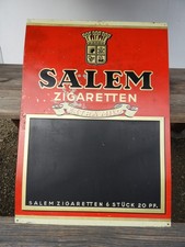 SALEM ZIGARETTEN 66,5x48 cm BLECHSCHILD Reklameschild Kreidetafel Anschreibtafel