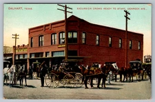 Postcard Excursion Crowd Dalhart Texas Horse & Buggy C1908