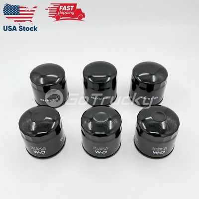 6x Element Oil Filter For Isuzu NPR NPR-HD NQR NRR 4HK1 5.2L 4HE1 4.8L 98-10
