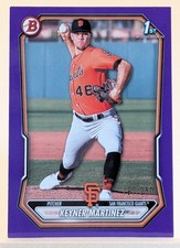 2026 Bowman Keyner Martinez 1ST BOWMAN PURPLE PATTERN PAPER 197/250 #BP-132