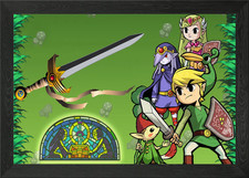 The Minish Cap Framed Wall Art Poster Canvas Print Picture