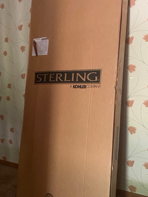 Sterling Kohler Company Framed Sliding Shower Door In Silver Deluxe 41-46” X 66”