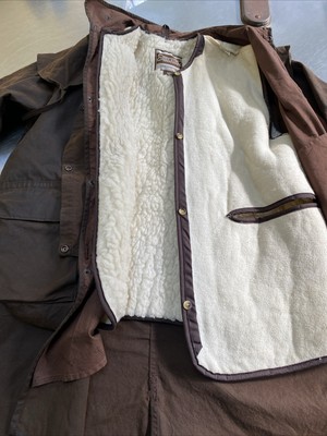 Driza-Bone Australia Mens XL 50-52in Brown Waxed 3/4 Length Jacket Wool  Liner UK