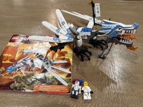 🔥Lego Ninjago Ice Dragon Attack 2260 Dragon LEGO Incomplete w/ Instructions Box