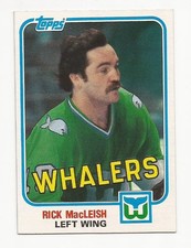 1981-82 Topps Hockey Whalers Rick MacLeish Card #108
