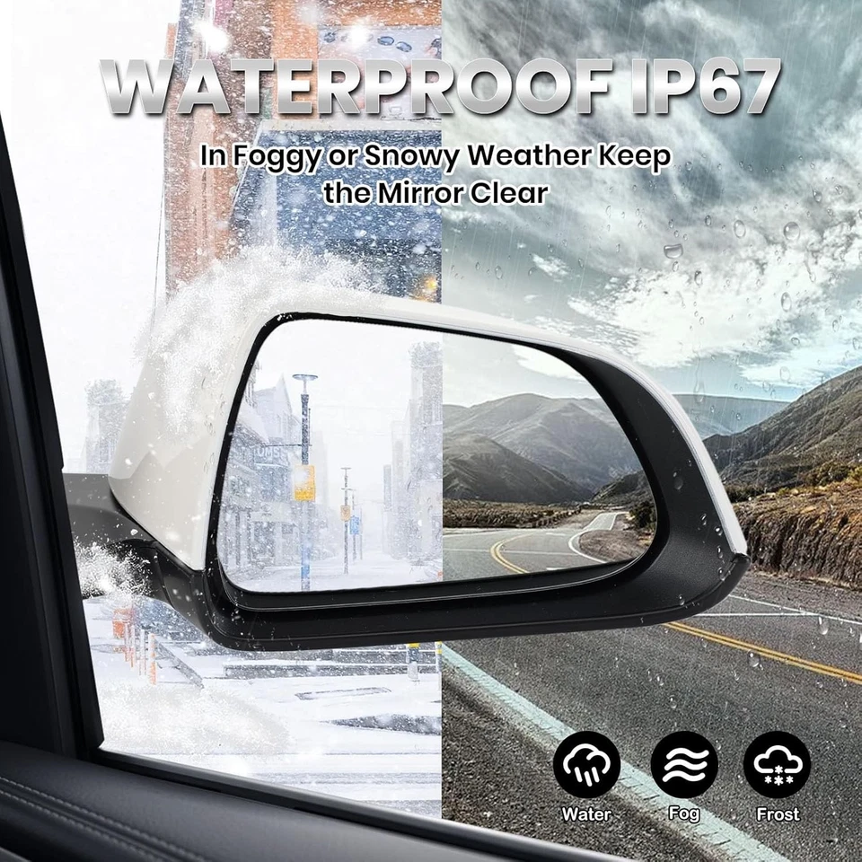 Espejo retrovisor lateral derecho pasajero compatible con Tesla modelo 3 2017-2023 repuesto Foto 4 de 4