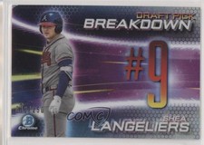 2019 Bowman Draft Chrome Scouts Pick Breakdown Refractor Shea Langeliers s3g