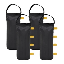 112 LBS Canopy Weights Sand Bags, 4-Pack Side Strap Sandbags for Canopy Outdoor