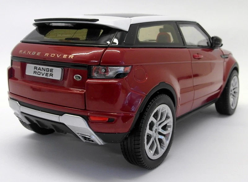 GT Autos / Welly 1/18 Scale Metal Model - Range Rover Evoque - Red - Image 4 of 4